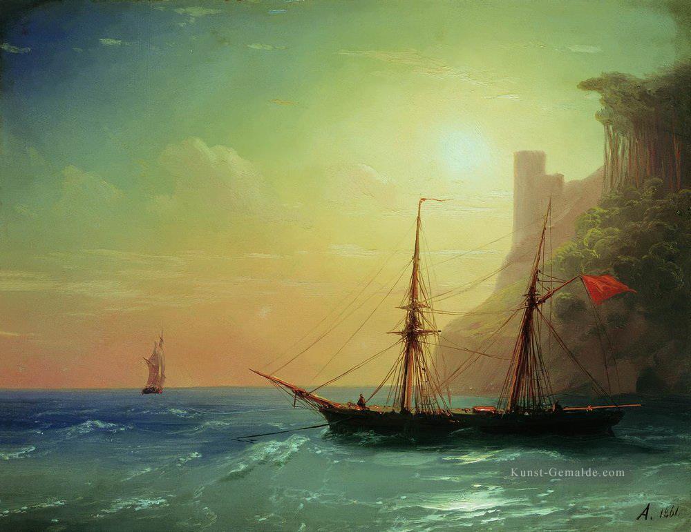 Seeküste 1861 Verspielt Ivan Aiwasowski russisch Ölgemälde